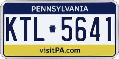 PA license plate KTL5641