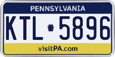 PA license plate KTL5896