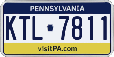 PA license plate KTL7811