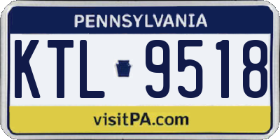 PA license plate KTL9518