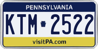 PA license plate KTM2522