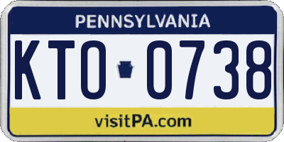 PA license plate KTO0738