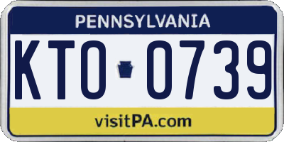 PA license plate KTO0739