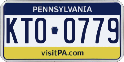 PA license plate KTO0779