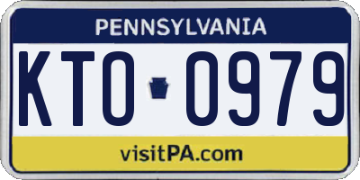 PA license plate KTO0979