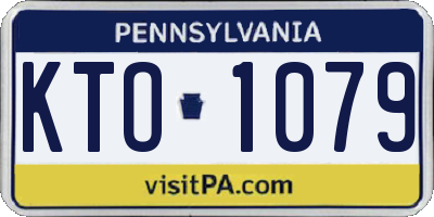 PA license plate KTO1079