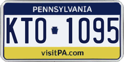 PA license plate KTO1095