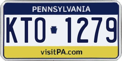 PA license plate KTO1279
