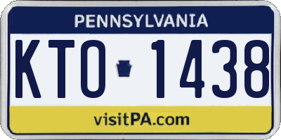PA license plate KTO1438