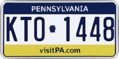 PA license plate KTO1448
