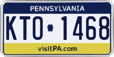 PA license plate KTO1468