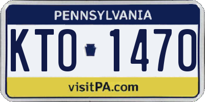 PA license plate KTO1470