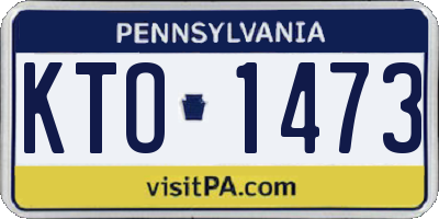 PA license plate KTO1473