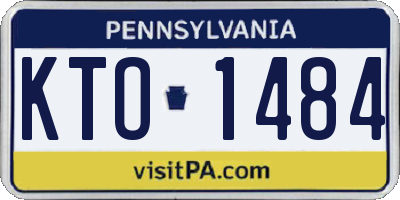 PA license plate KTO1484