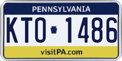 PA license plate KTO1486
