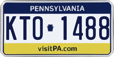 PA license plate KTO1488