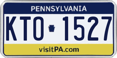 PA license plate KTO1527