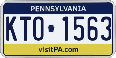 PA license plate KTO1563
