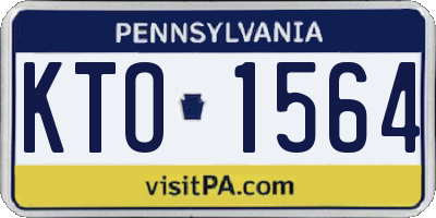 PA license plate KTO1564