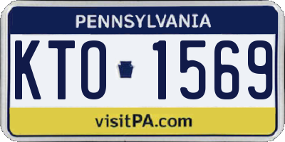PA license plate KTO1569
