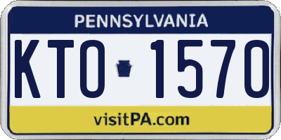 PA license plate KTO1570