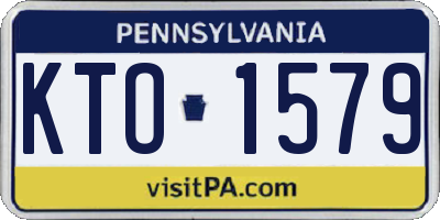 PA license plate KTO1579