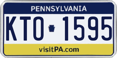 PA license plate KTO1595