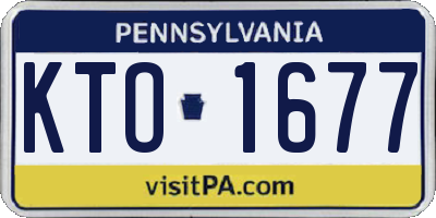 PA license plate KTO1677