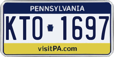 PA license plate KTO1697
