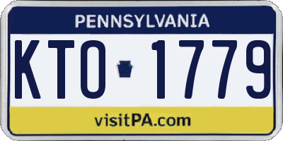 PA license plate KTO1779