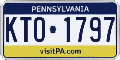 PA license plate KTO1797