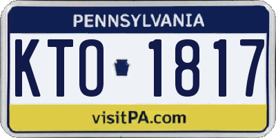 PA license plate KTO1817