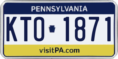 PA license plate KTO1871