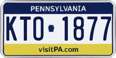 PA license plate KTO1877