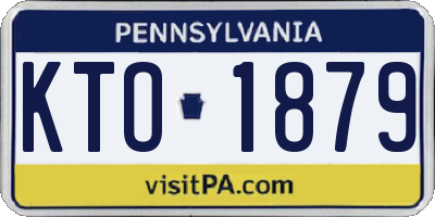 PA license plate KTO1879