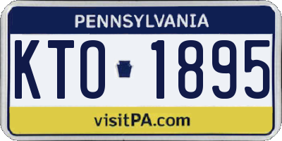 PA license plate KTO1895