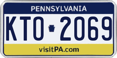 PA license plate KTO2069