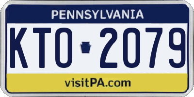 PA license plate KTO2079