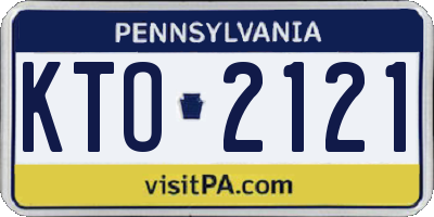 PA license plate KTO2121