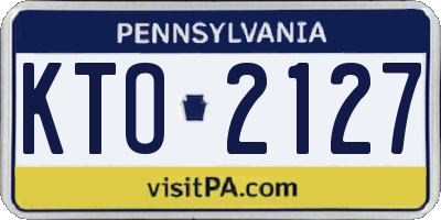 PA license plate KTO2127