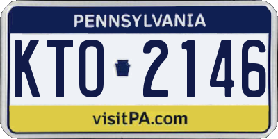 PA license plate KTO2146