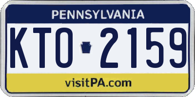 PA license plate KTO2159