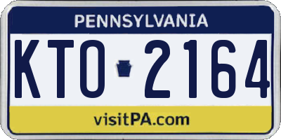 PA license plate KTO2164