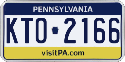 PA license plate KTO2166