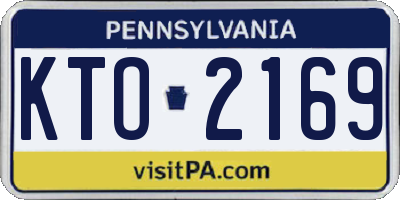 PA license plate KTO2169
