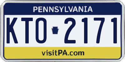 PA license plate KTO2171