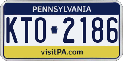 PA license plate KTO2186