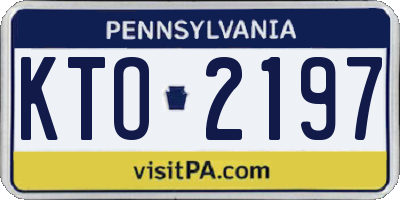 PA license plate KTO2197