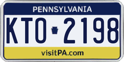 PA license plate KTO2198