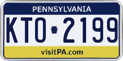 PA license plate KTO2199